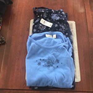 Blue Snowflake Pajamas